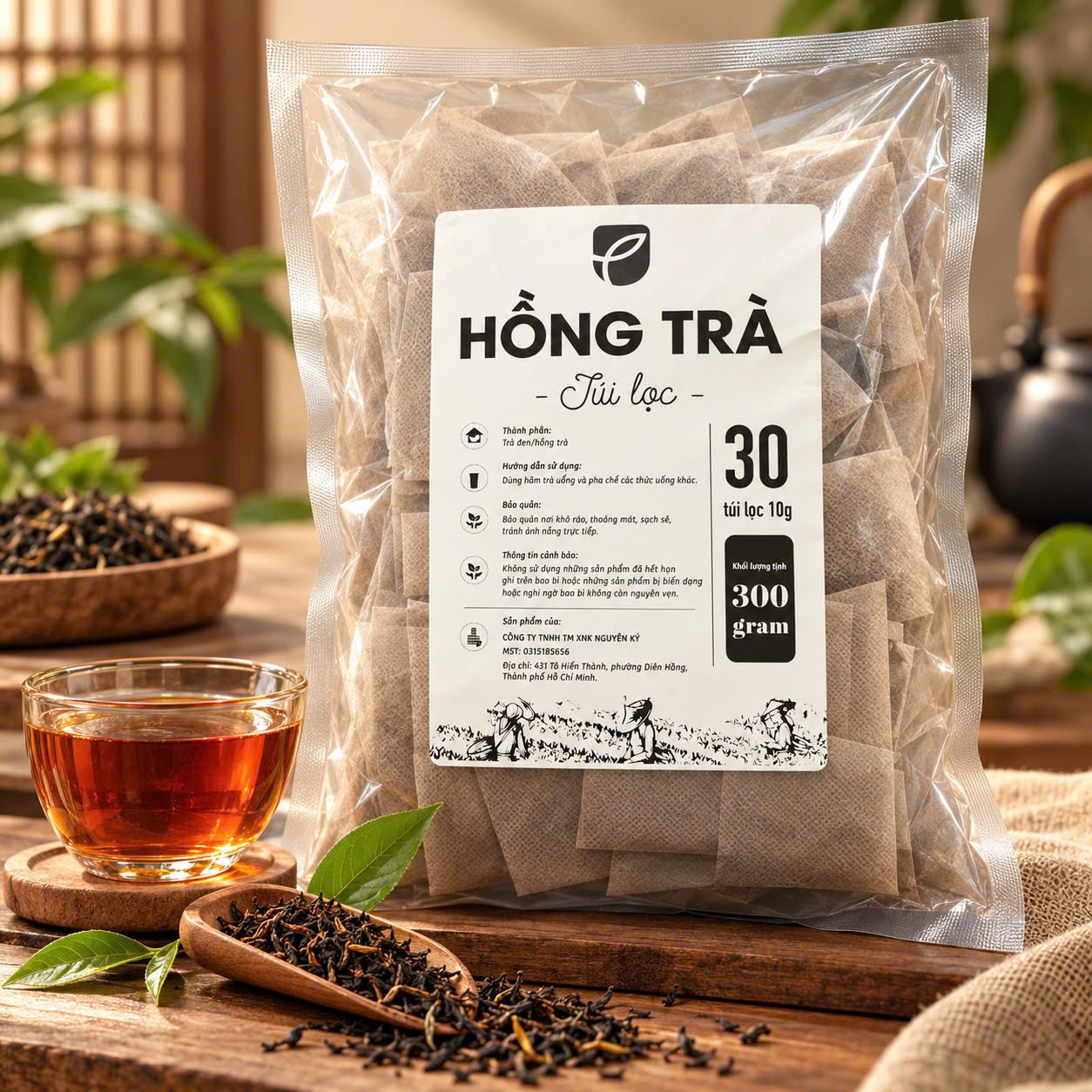 Hồng Trà Túi Lọc 300g (túi lọc 10g x 30 túi)