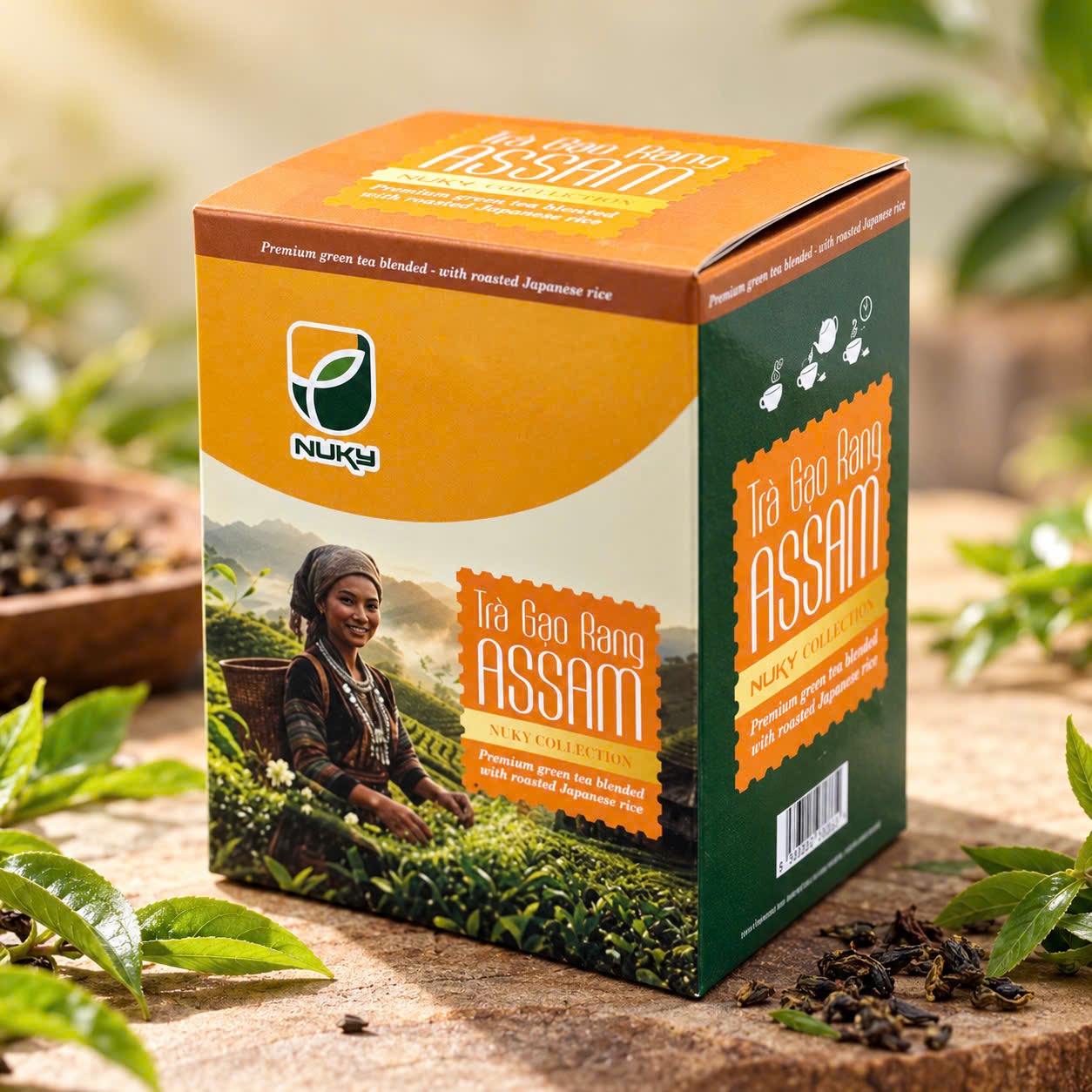  Trà Gạo Rang ASSAM Túi Lọc - Hộp 160G – ảnh 2