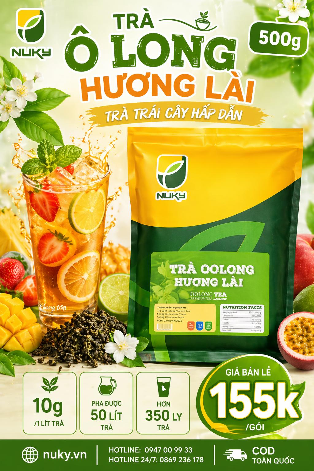 Trà Ôlong Hương Lài  500G – ảnh 2