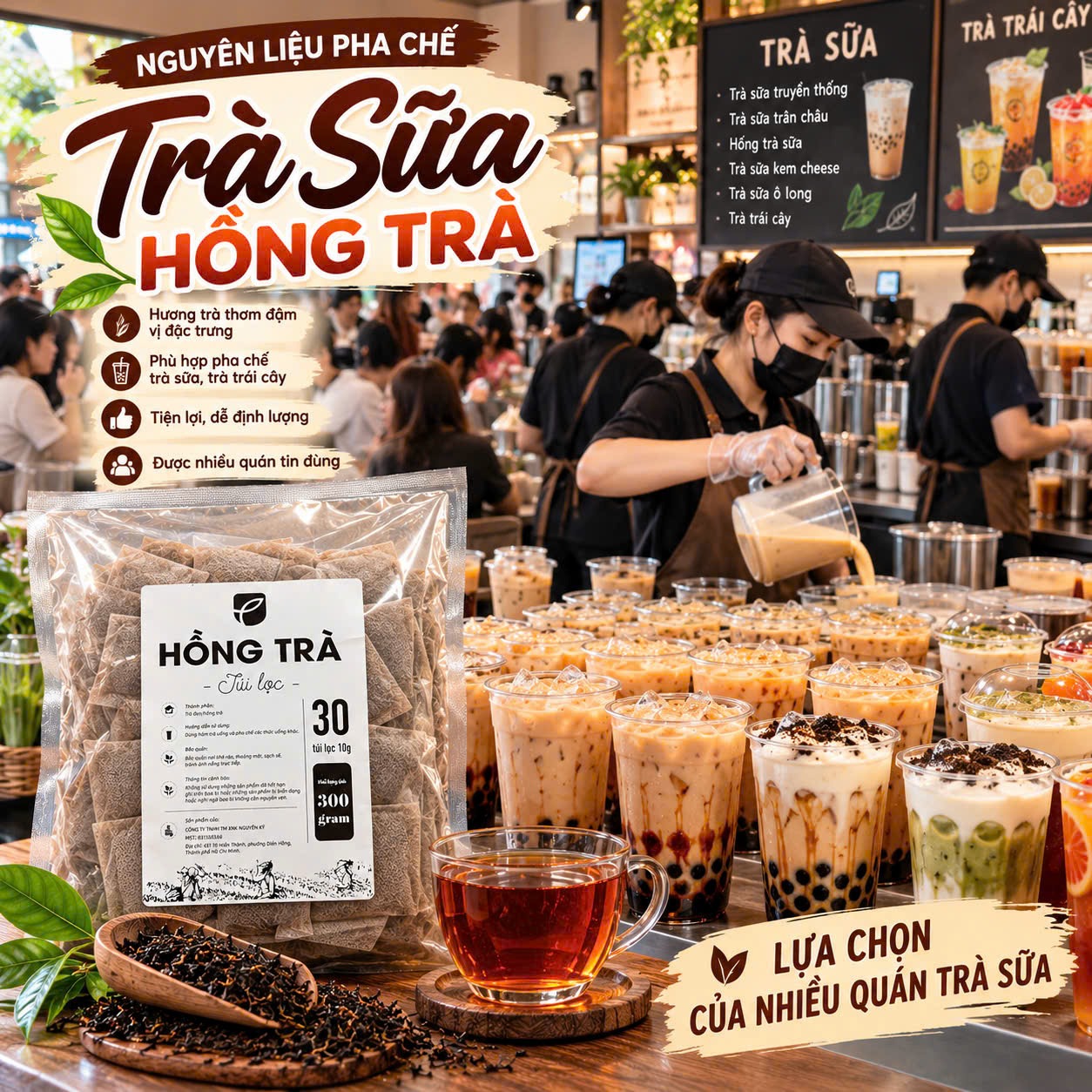 Hồng Trà Túi Lọc 300g (túi lọc 10g x 30 túi) – ảnh 2